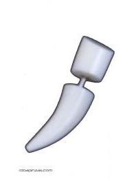 Pendientes falso dilatdor cuerno y hueso micro [PIFL36]. Pendientes Falso Dilatadores para comprar al por mayor o detalle  en la categoría de Bisutería y Plata Hippie Artesanal | ZAS.