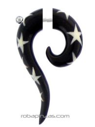 Falso expansor de cuerno de búfalo tallado [PIFLP12]. Pendientes Falso Dilatadores para comprar al por mayor o detalle  en la categoría de Bisutería y Plata Hippie Artesanal | ZAS.