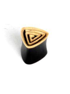 Detalle no seleccionable para compra Plugs Madera Cuerno Hueso - plug triangular de cuero y PIPU17B.