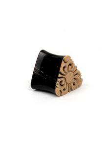Plug dilatador triangular tallado pequeño,  para comprar al por mayor o detalle  en la categoría de Dilatadores y Plugs Cuerno y Hueso | ZAS Tienda Hippie. [PIPU30A]