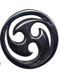 Plug tallado en cuerno triskel. tallas 4-12 mm, para comprar al por mayor o detalle.[PIPU3A]