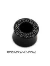 Plug túnel cuerno inlayed, para comprar al por mayor o detalle.[PIPU6B]