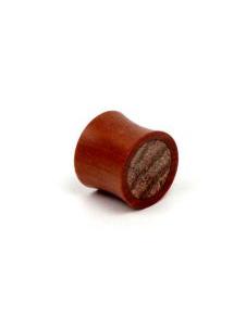 Plug dilatador combinación de madera y coco, para comprar al por mayor o detalle.[PIPUM15A]
