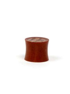 Plug dilatador de madera y coco, para comprar al por mayor o detalle.[PIPUM15B]