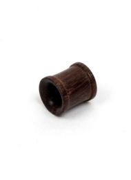 Plug dilatador tallado en madera pequeño, para comprar al por mayor o detalle.[PIPUM1A]