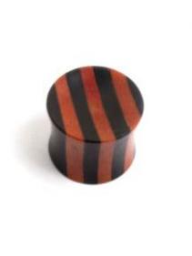 Plug dilatador madera ébano coco, para comprar al por mayor o detalle.[PIPUMD01B]