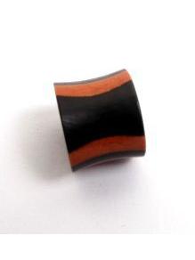 Detalle no seleccionable para compra Plugs Madera Cuerno Hueso - Plug madera tallada 14 a 22mm, PIPUMD01B.