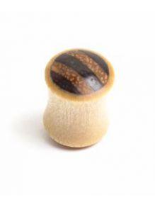 Detalle no seleccionable para compra Plugs Madera Cuerno Hueso - Plug de 14 a 22mm madera clara PIPUMD03B.