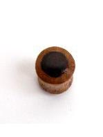 Plugs Madera Cuerno Hueso - Plug de 4 a 12mm en madera PIPUMD10A.