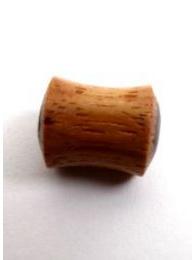 Plugs Madera Cuerno Hueso - Plug de 4 a 12mm en madera PIPUMD10A.