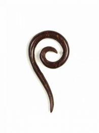 Pinchos y Espirales - Dilatador tallado en madera/coco, PITM01 - Modelo 1523