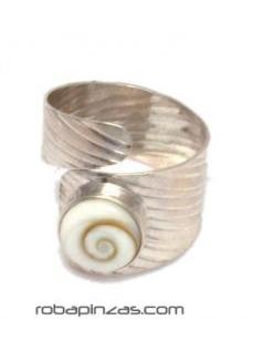 ZAS robapinzas.com | Anillo plata ojo de shiva, regulable a todas las tallas