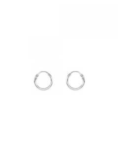 Aros plata de ley 8mm [PLAR08]. Aros y Pendientes Plata para comprar al por mayor o detalle  en la categoría de Bisutería y Plata Hippie Artesanal | ZAS.