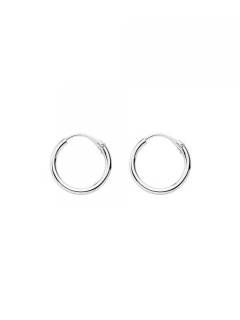 Aros plata de ley 12mm, para comprar al por mayor o detalle.[PLAR12]