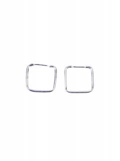 Aros plata de ley 15mm Cuadrados PLAR15C para comprar al por mayor o detalle  en la categoría de Bisutería y Plata Hippie Artesanal | ZAS.