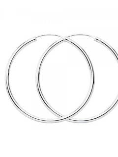 Aros plata de ley 50mm [PLAR50]. Aros y Pendientes Plata para comprar al por mayor o detalle  en la categoría de Bisutería y Plata Hippie Artesanal | ZAS.