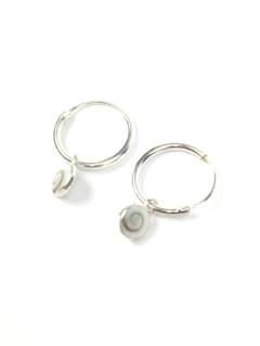 Aros de plata con Ojo de Shiva Colgante,  para comprar al por mayor o detalle  en la categoría de Bisutería y Plata Hippie Artesanal | ZAS. [PLARC12]