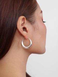 Aros y Pendientes Plata - Par de aros de plata de ley PLARP30.