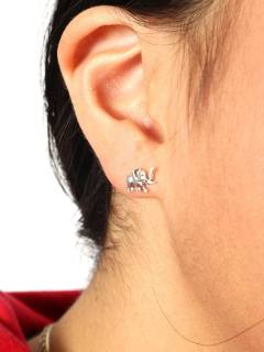 Modelo: Elefante Aros y Pendientes Plata - Pendientes de plata de ley PLPT01-A - Modelo Elefante