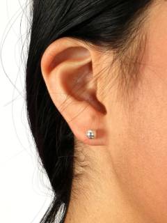 Modelo: Grande Aros y Pendientes Plata - Pendientes de plata de ley PLPT02 - Modelo Grande