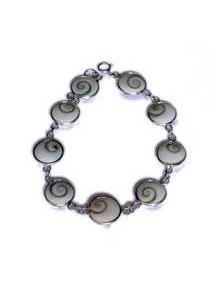 ZAS robapinzas.com | Pulsera plata ojo de shiva 9 piezas pequeña