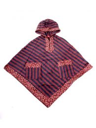 Modelo: Marrón Sudaderas chicas - Poncho de telas étnicas POEV01 - Modelo Marrón