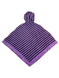 Detalle no seleccionable para compra Sudaderas chicas - Poncho de telas étnicas POEV01.