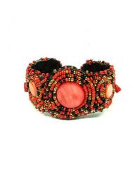 Pulsera étnica ancha multi cuentas [PUAB01]. Pulseras para comprar al por mayor o detalle  en la categoría de Bisutería y Plata Hippie Artesanal | ZAS.