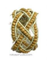 Pulsera de alambre y cuentas de colores y madera. Abierta por detrás. Outlet Bisutería hippie para comprar al por mayor o detalle  en la categoría de Outlet Hippie Artesanal  | ZAS.  [PUAL01]