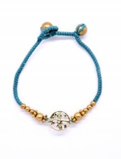 Pulseras - Pulsera fabricada con hilo PUAM03-D - Modelo Azul