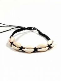 Detalle no seleccionable para compra Pulseritas Hippie Eco - Pulsera conchas regulable, PUBI02.