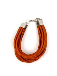 Outlet Bisutería hippie - pulsera gruesa de hilo multivueltas PUBOU05 - Modelo Marrón