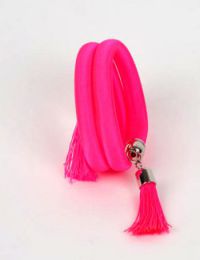 Outlet Bisutería hippie - pulsera gruesa de hilo multivuelta PUBOU06 - Modelo Rosa fosfi