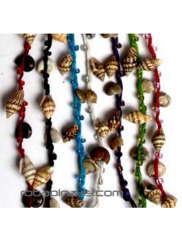 Detalle no seleccionable para compra Pulseritas Hippie Eco - Pulsera hippie de conchitas PUC-D.