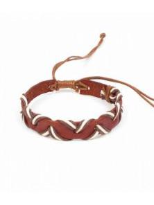 Detalle no seleccionable para compra pulsera cuero ondulada, detalle del producto
