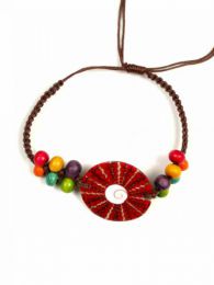 Pulsera hippie macramé conchas. [PUCPU1]. Pulseras para comprar al por mayor o detalle  en la categoría de Bisutería y Plata Hippie Artesanal | ZAS.