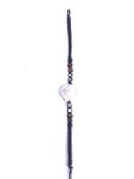 Modelo: Negro pulserita algodón macramé Mod Negro