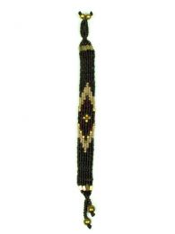 Pulseras - Pulsera hippie étnica PUHA02 - Modelo Negro