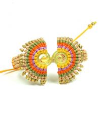Modelo: Amarillo Pulsera hippie étnica Mod Amarillo