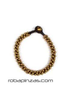 Modelo: Latón Pulseras - Pulseras de bolas de latón PUMS01 - Modelo Latón