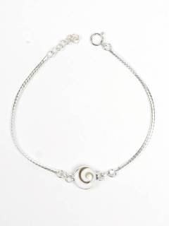 Pulsera Serpiente Plata Ojo de Shiva 8mm,  para comprar al por mayor o detalle  en la categoría de Bisutería y Plata Hippie Artesanal | ZAS. [PUOJ06]