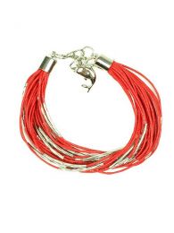 Pulseras - Pulsera hippie étnica PUPA12 - Modelo Rojo