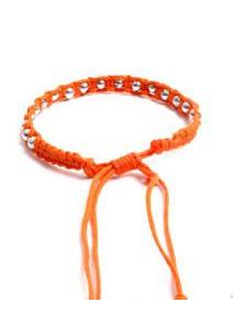  Pulsera de algodón estrecha decorada con cuentas plateadas, cierre para comprar al por mayor o detalle  en la categoría de Bisutería y Plata Hippie Artesanal | ZAS  [PUVI32] .