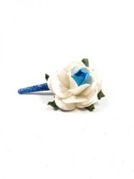 Modelo: Azul bl Cintas Palos y Pinchos - Accesorios Pelo - Pinza para el pelo con flor PZFLP02 - Modelo Azul bl