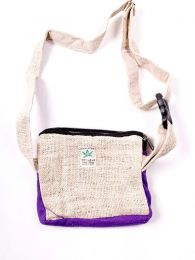 Modelo: Morado Bolsos Mochilas y Riñoneras de Cáñamo - Riñonera de cáñamo RIHC02 - Modelo Morado