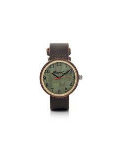 Reloj de Madera Nogal Negra, para comprar al por mayor o detalle.[RJST53]