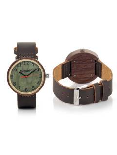 Detalle no seleccionable para compra Relojes de Madera - Root - Reloj de madera, modelo CLUE RJST53.