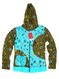 Modelo: Verde Sudadera bicolor con capucha Mod Verde