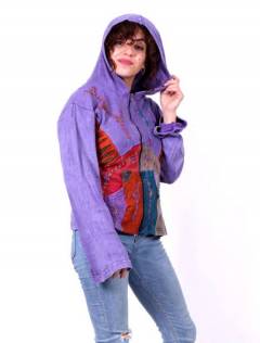 Detalle no seleccionable para compra Sudaderas para chicas - Sudadera realizad con parches SUEV07.