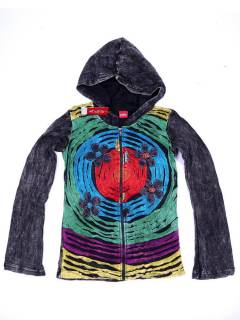 Sudaderas - Sudadera realizad con parches SUEV08 - Modelo Negro